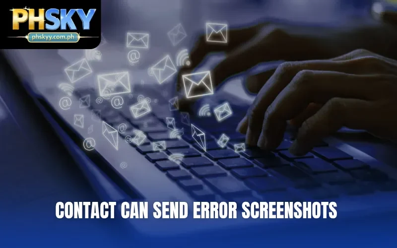 Contact can send error screenshots 