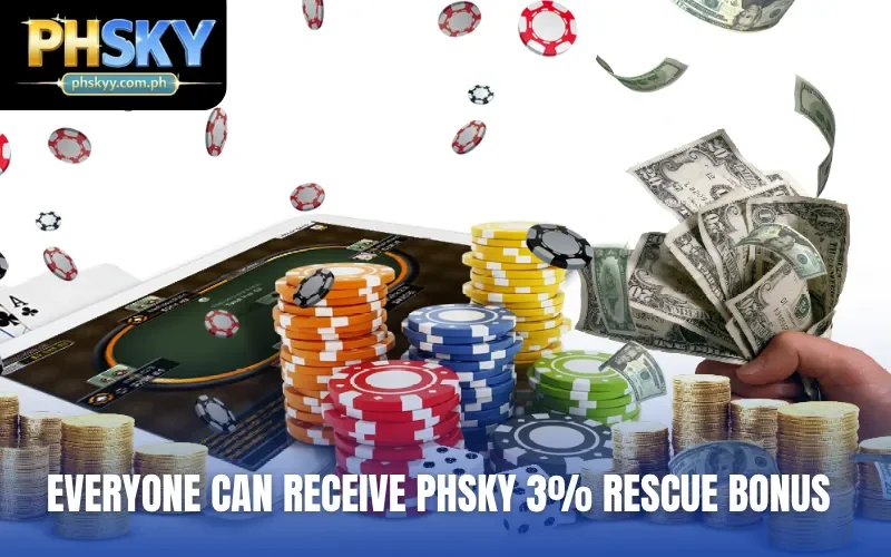 Everyone can receive PHSKY 3% Rescue Bonus