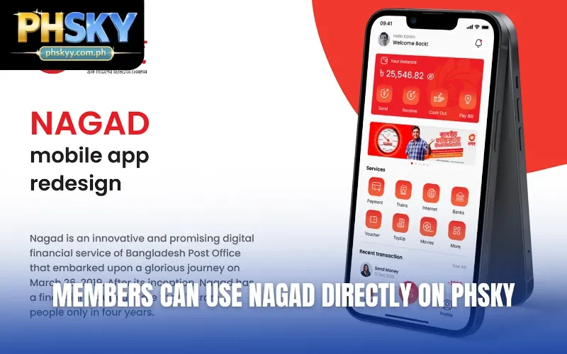 Members can use Nagad directly on PHSKY