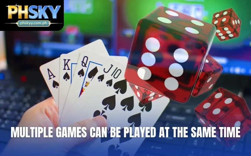 Multiple games can be played at the same time