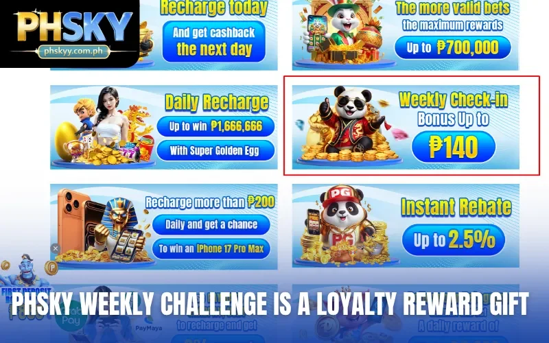 PHSKY Weekly Challenge is a loyalty reward gift
