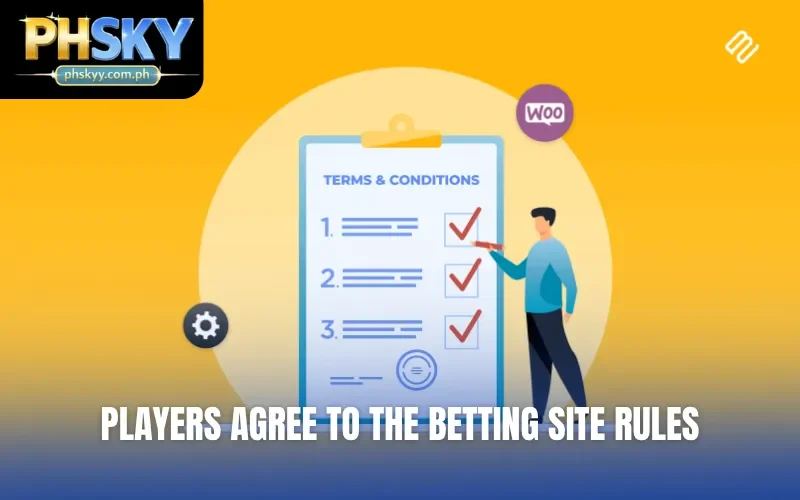 Players agree to the betting site rules