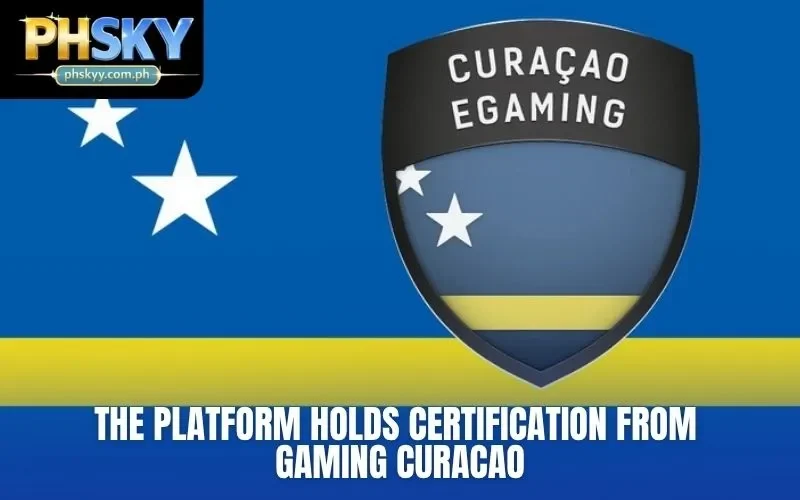 The platform holds certification from Gaming Curacao