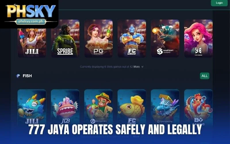 777 Jaya operates safely and legally