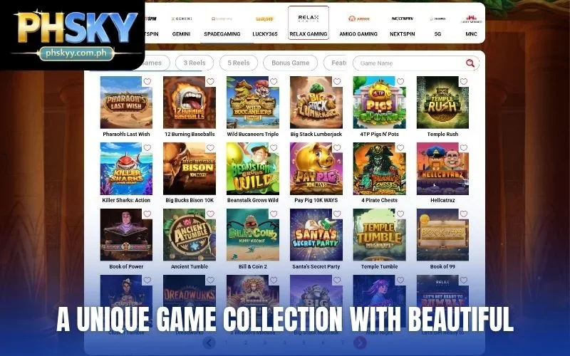A unique game collection with beautiful