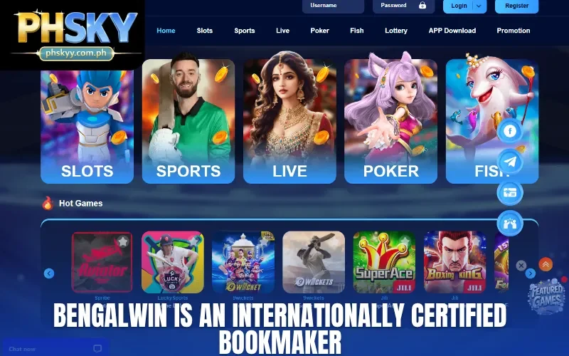 Bengalwin is an internationally certified bookmaker