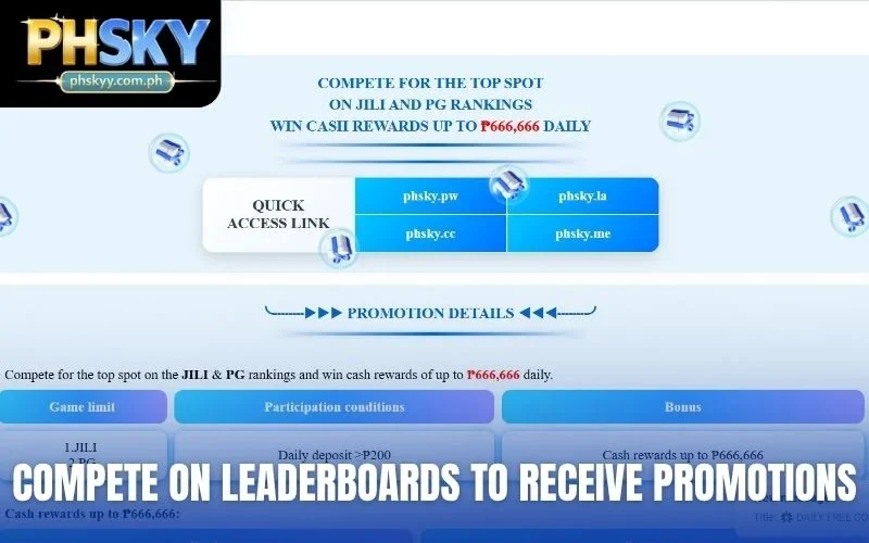 Compete on leaderboards to receive promotions from JILI