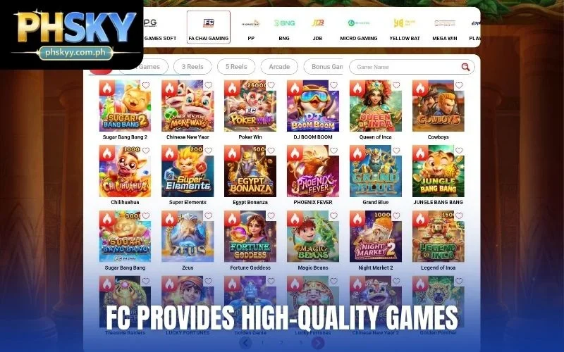FC provides high-quality games