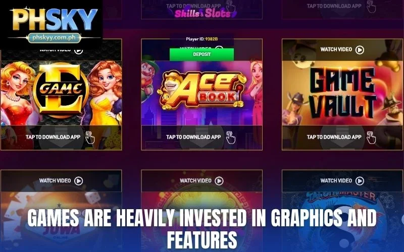 Games are heavily invested in graphics and features