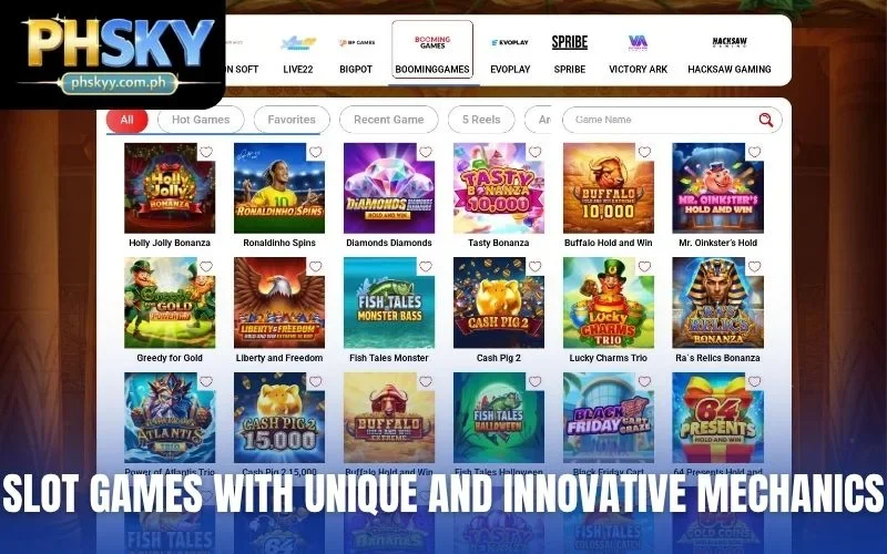 Slot games with unique and innovative mechanics