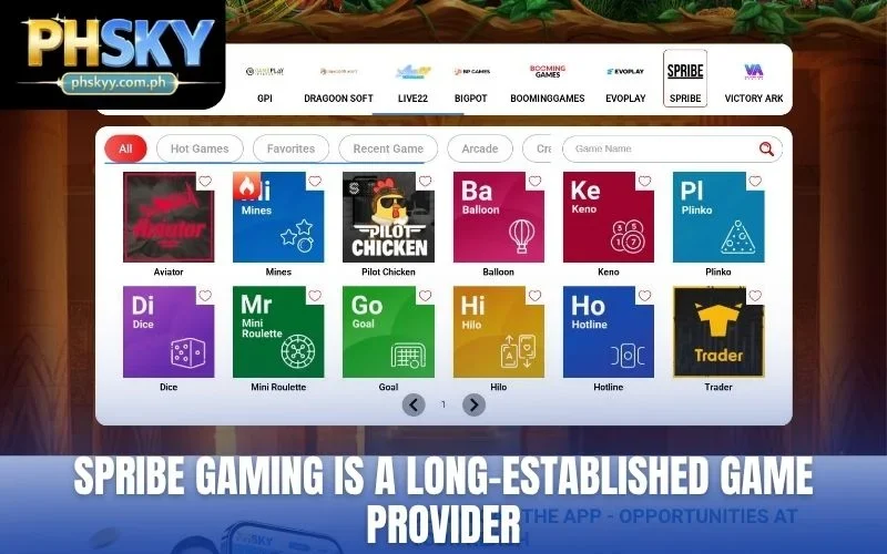 Spribe Gaming is a long-established game provider