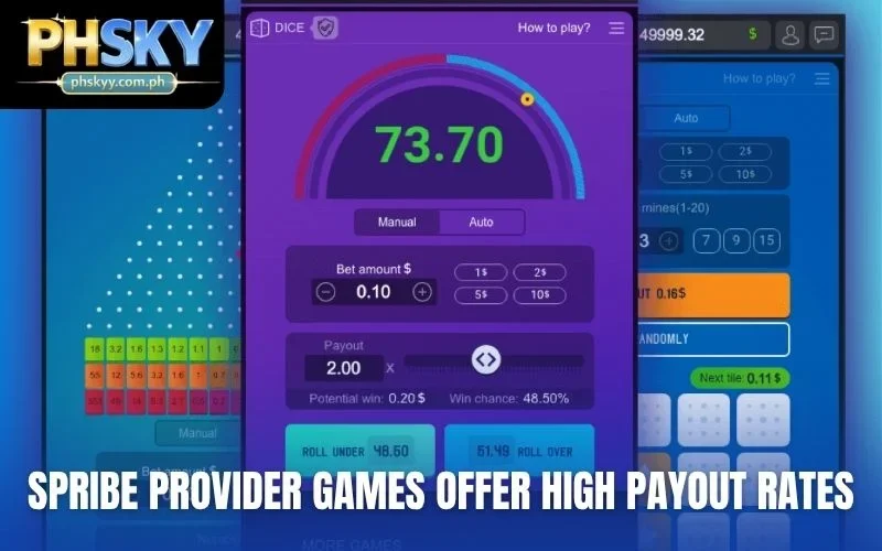 Spribe provider games offer high payout rates