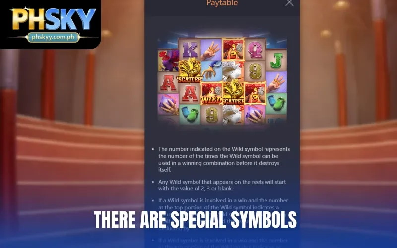There are special symbols