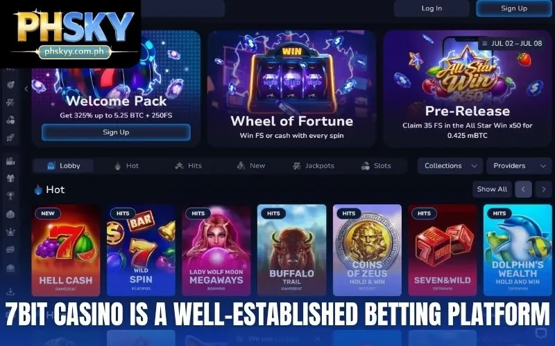 7bit Casino is a well-established betting platform
