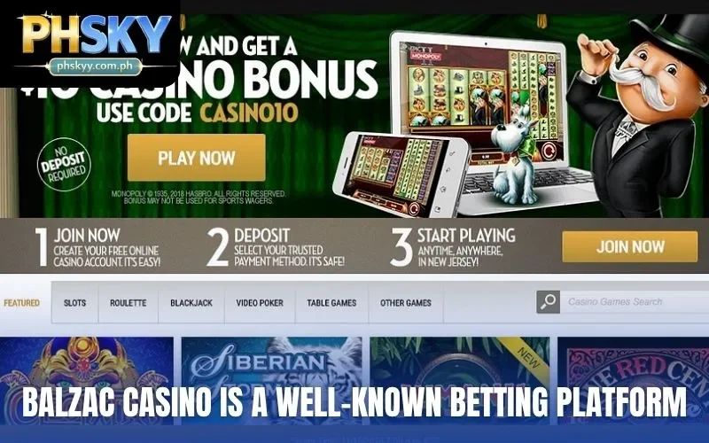 Balzac Casino is a well-known betting platform