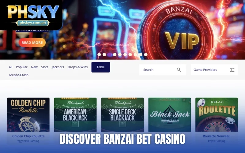 Discover Banzai Bet casino