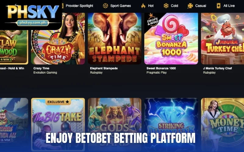 Discover Betobet casino games