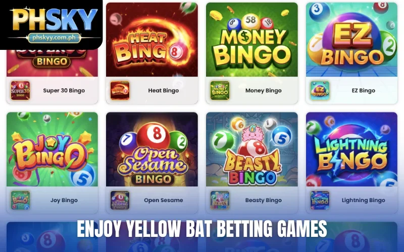 Enjoy Yellow Bat betting games
