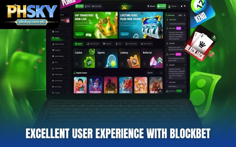 Excellent User Experience with Blockbet
