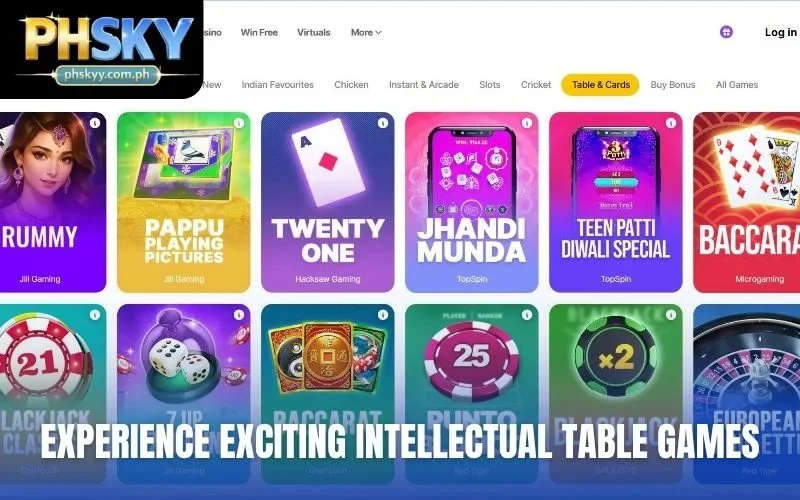 Experience exciting intellectual table games