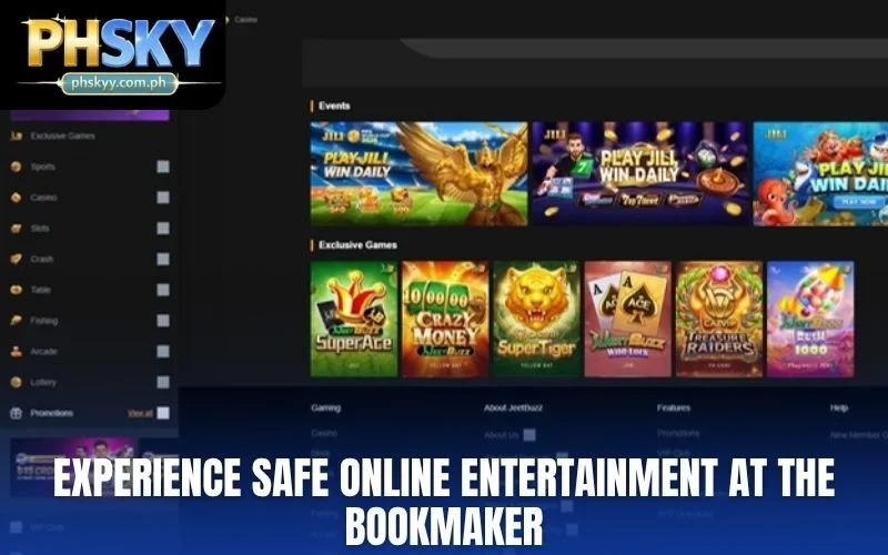 Experience safe online entertainment at the bookmaker