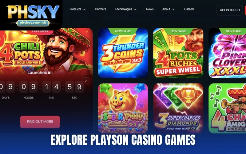 Explore Playson Casino games