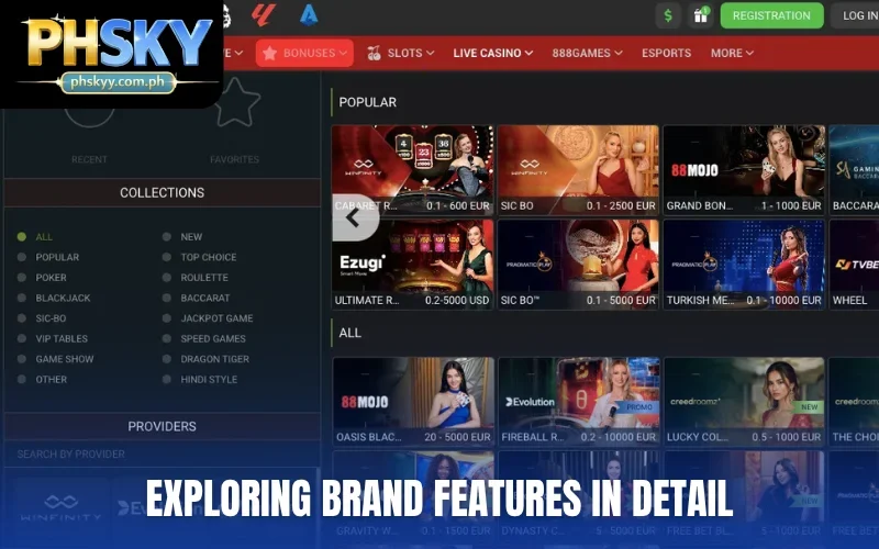 Exploring brand features in detail