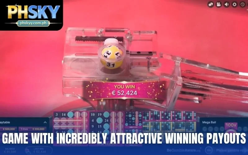 Game with incredibly attractive winning payouts