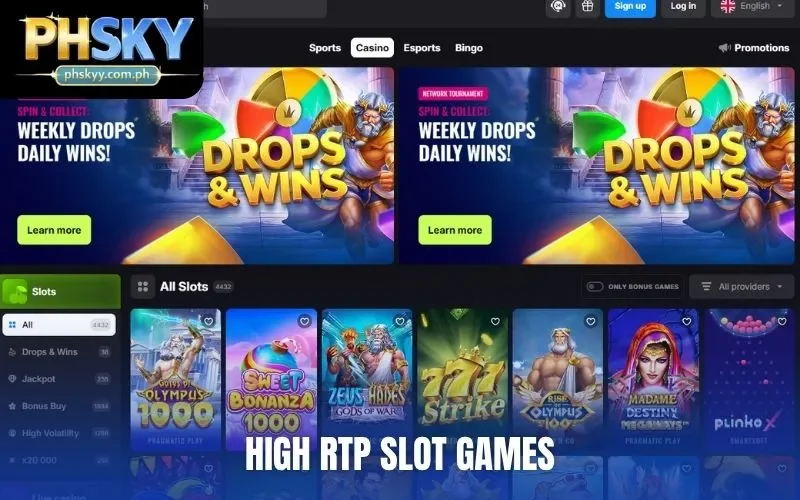 High RTP slot games