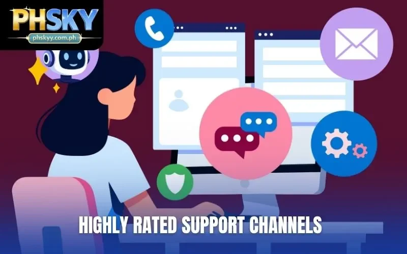 Highly rated support channels