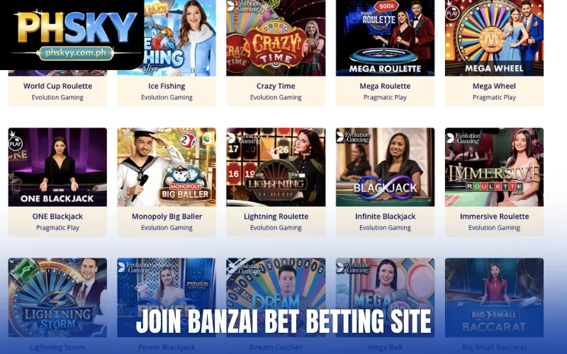 Join Banzai Bet betting site