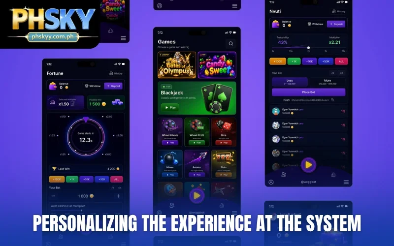Personalizing the experience at the system