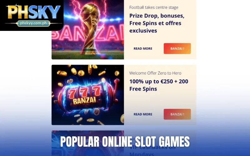 Popular online slot games