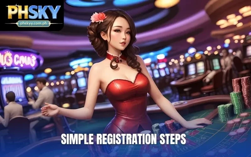 Simple registration steps