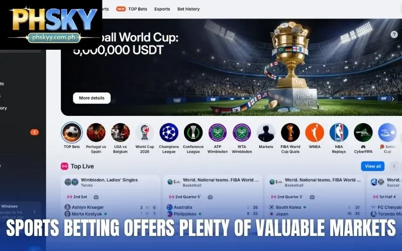 Sports betting offers plenty of valuable markets