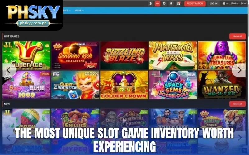 The most unique slot game inventory worth experiencing